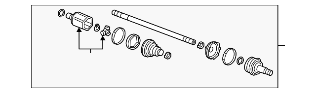 Genuine Axle Assembly for 2022-2025 Acura MDX Part# 42310