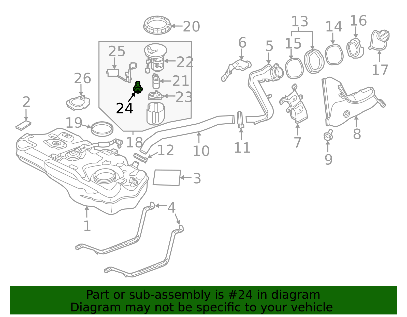 Fuel Pressure Regulator - Scion (23280-WB001)