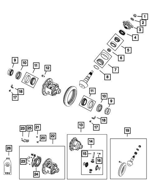 Chrysler 5086689AA Bearing-Differential Side