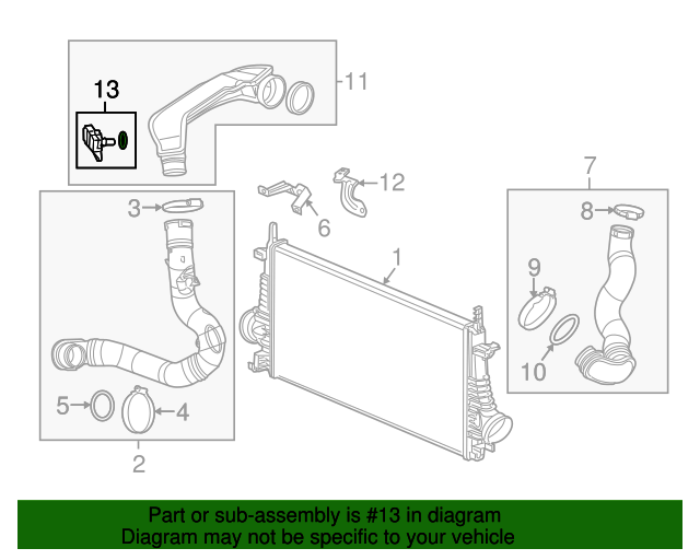 Genuine Coolant Temp Sensor for 20062011 Saab Part 12639899 Over