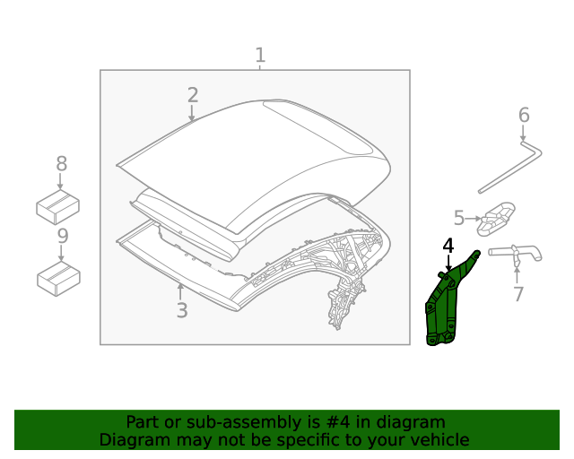 Genuine BMW 54-34-8-494-381 | Frame Assembly Bracket | FREE Shipping on ...