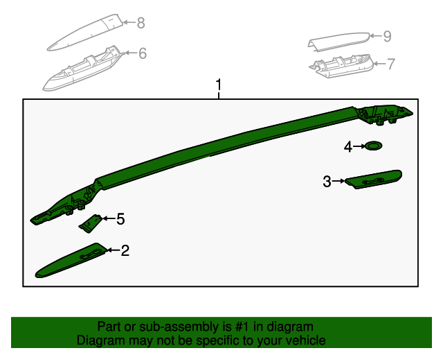 20172018 Toyota RAV4 Luggage Rack 634600R030B0 Servco Toyota Parts