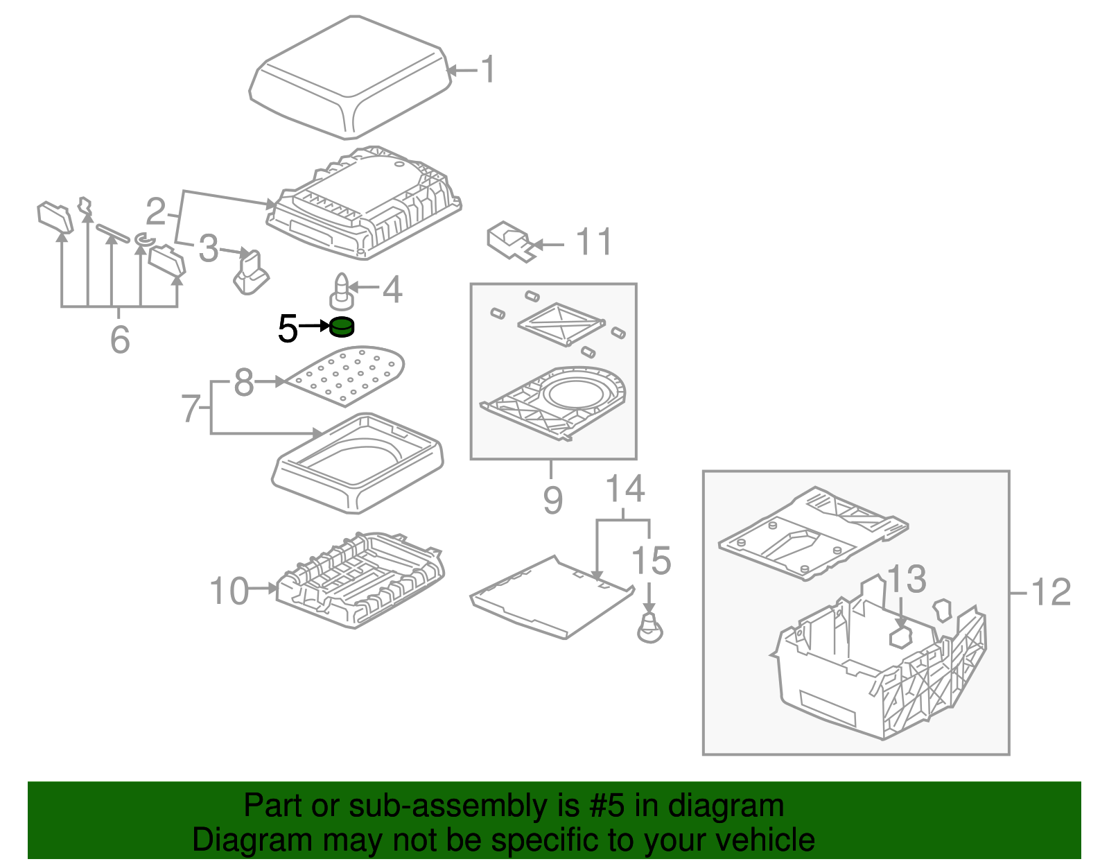 Mount Cap - Volkswagen (7L6-863-559)