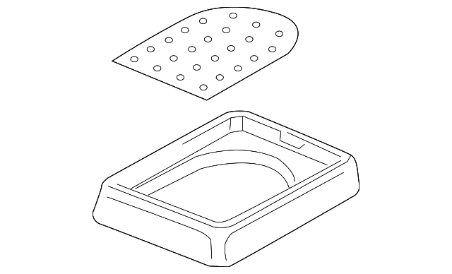 Tray - Volkswagen (7L6-863-077-D-3X1)