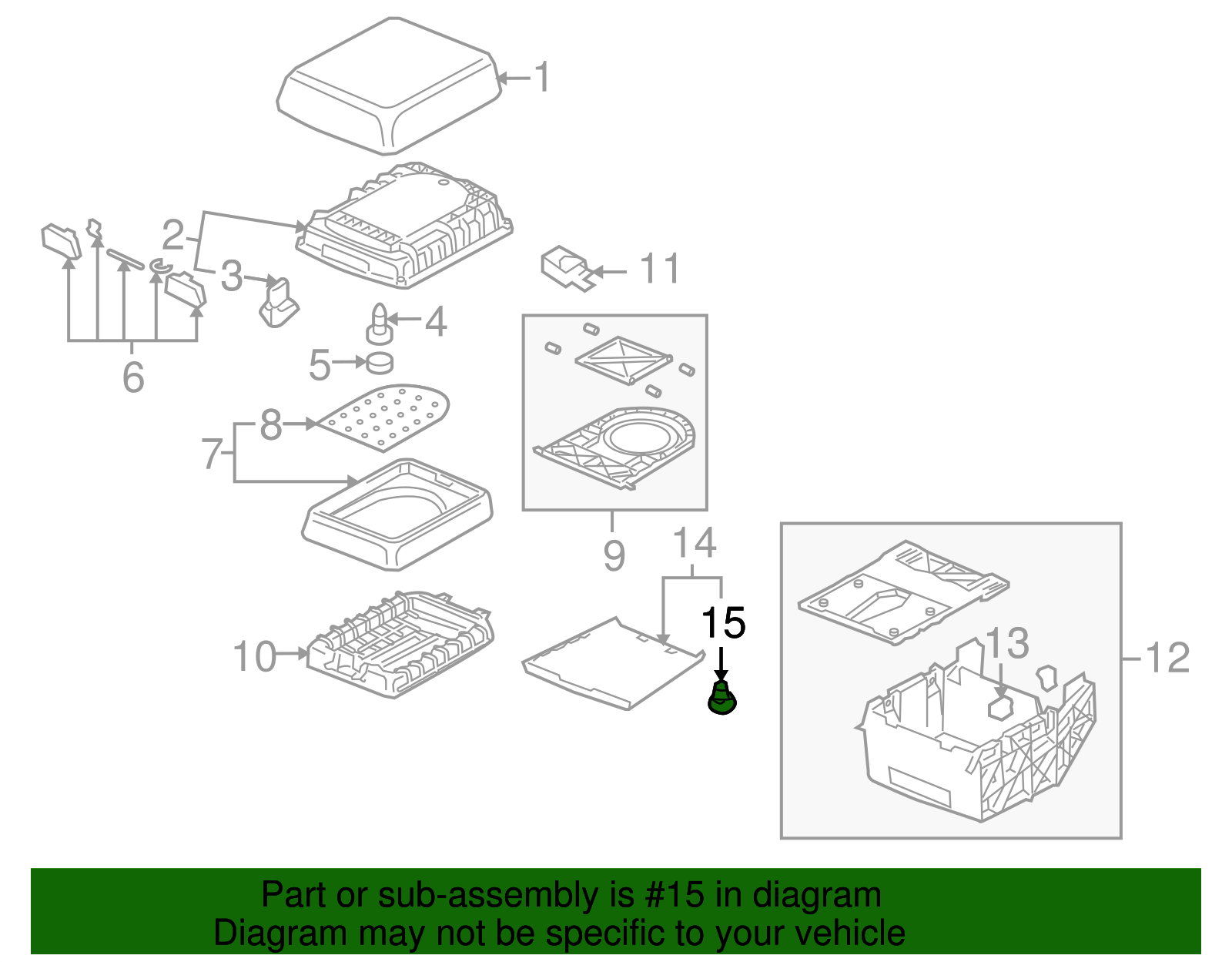 Trim Buffer - Volkswagen (7L6-863-988-01C)