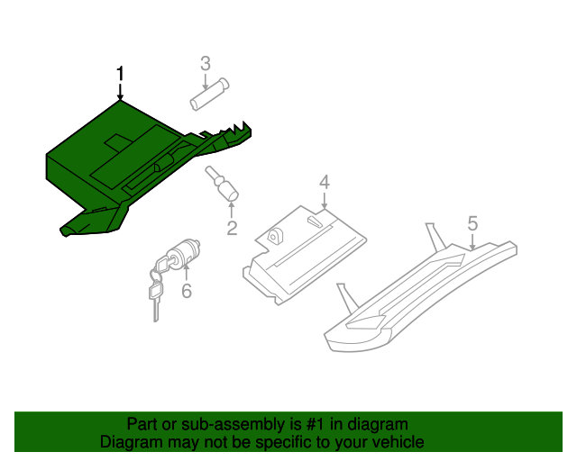 20132020 Nissan Pathfinder Glove Box 685009NF0A Nissan Parts Plus