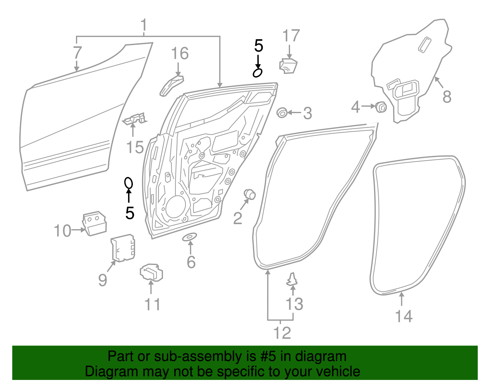 Door Shell Hole Plug - Scion (90950-06105)
