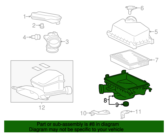 177010V030 Air Filter Housing 20122018 Toyota OEM Genuine