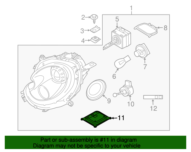 2007-2015 Mini Cooper Control Module 63-11-7-182-520 | Shop OEM MINI Parts