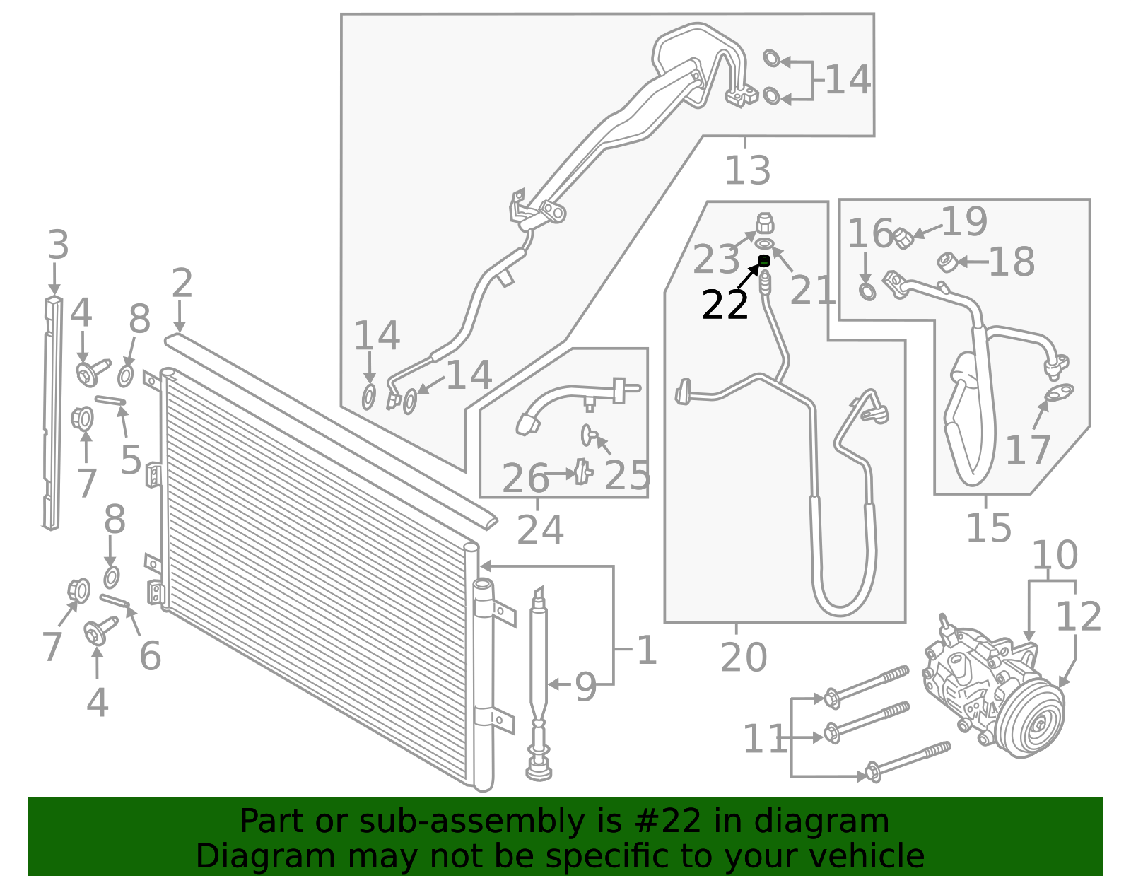 Motorcraft™ A/C Service Valve Core - Ford (YF-3286)