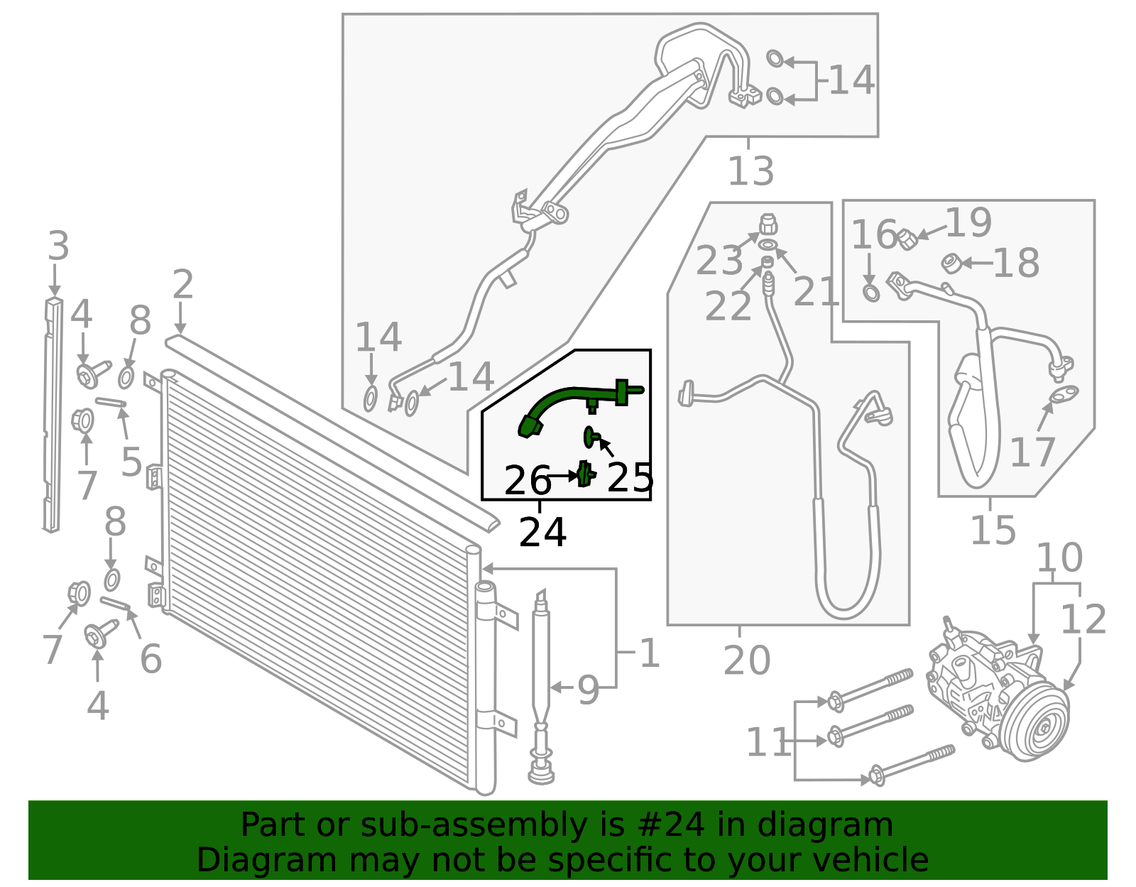 Motorcraft™ A/C Pipe - Ford (YF-37690)