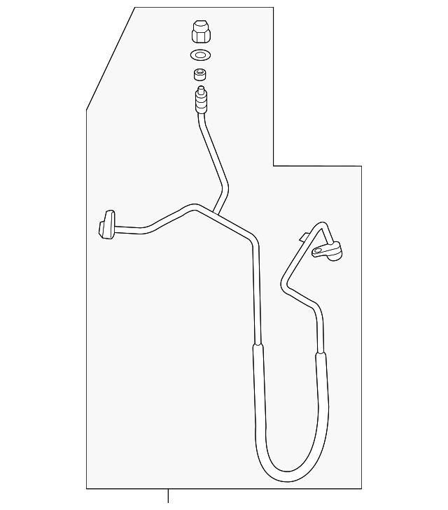 Motorcraft™ A/C Refrigerant Discharge Hose - Ford (YF-37688)
