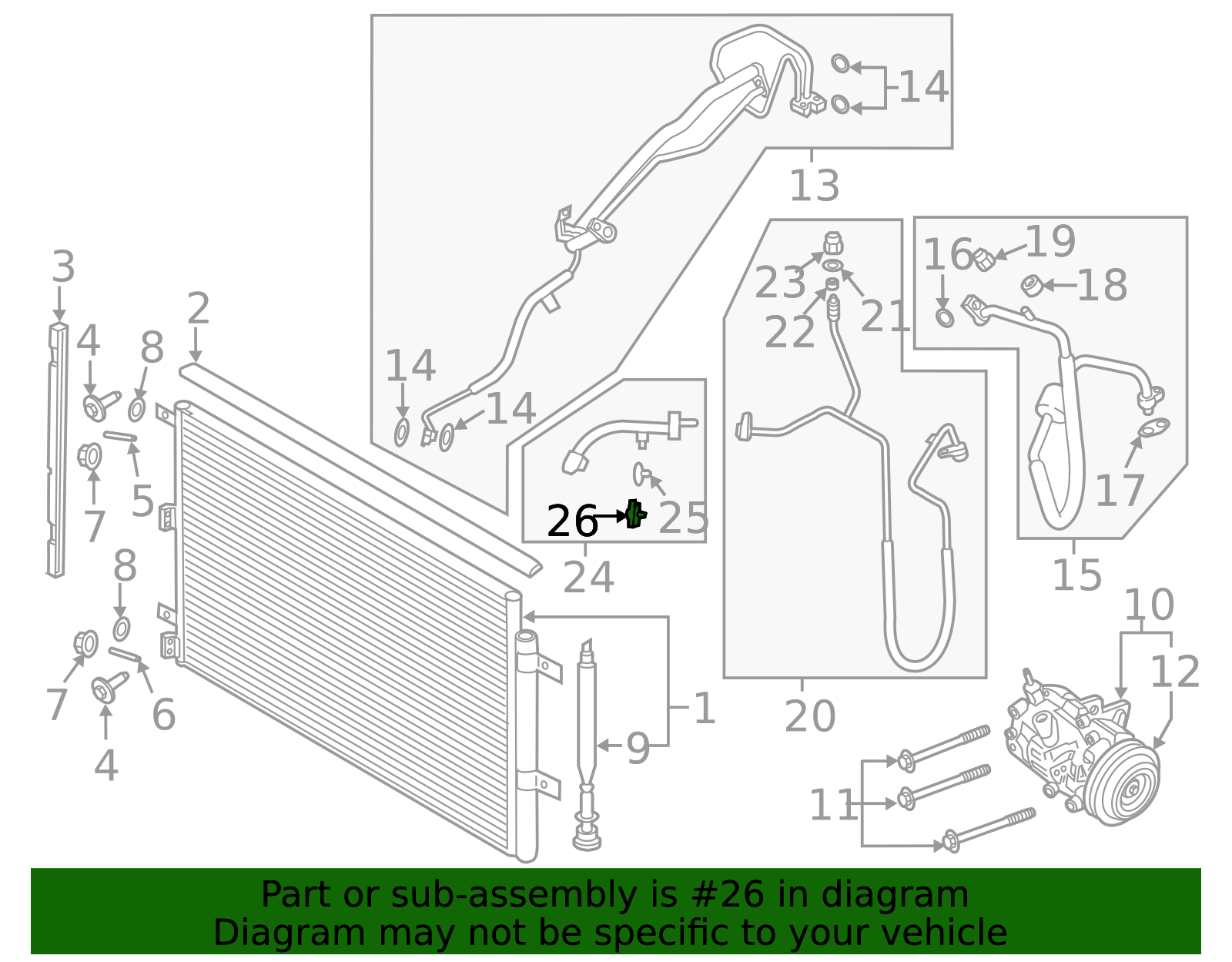 Motorcraft™ High Pressure Cut-Off Switch - Ford (YH-2034)