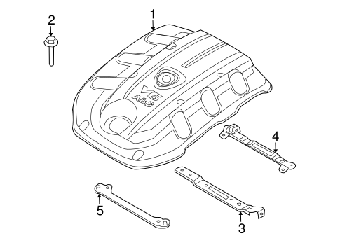 Engine Appearance Cover for 2008 Kia Amanti | Wholesale Kia Parts