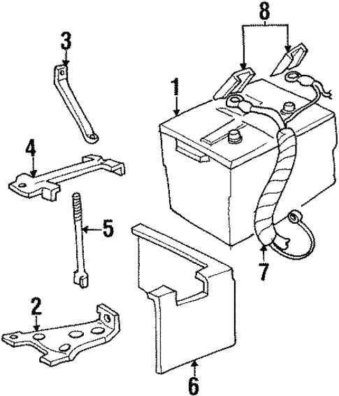 Battery for 2000 Mercury Grand Marquis | Ford Parts Catalog