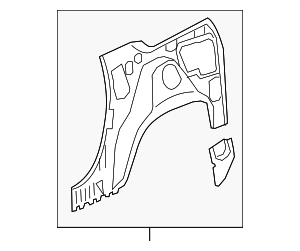 2007-2017 GM Inner Panel - Driver's Side (LH) 22980614 | TascaParts.com