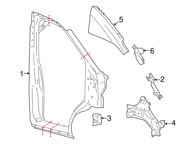thumbnail image 2 of OEM Ford Front Right Rocker Molding – 2015-2017 Transit (BK3Z-6110176-AF) Made In USA 2 of 5