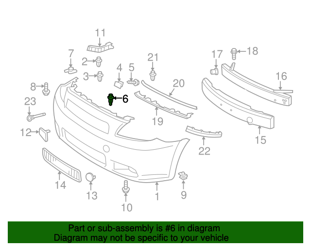 Genuine Toyota Bumper Cover Clip 90467-A0008