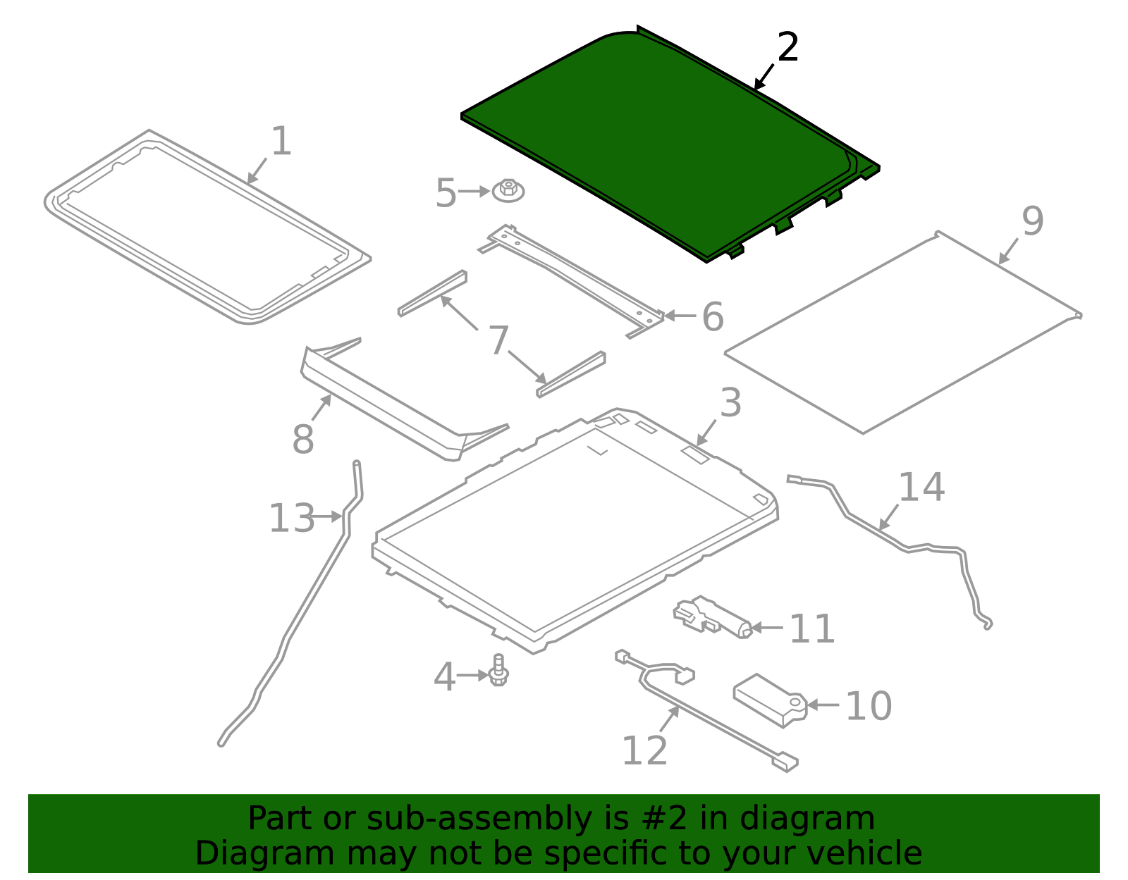 Rear Glass - Ford (LB5Z-78500A18-B)