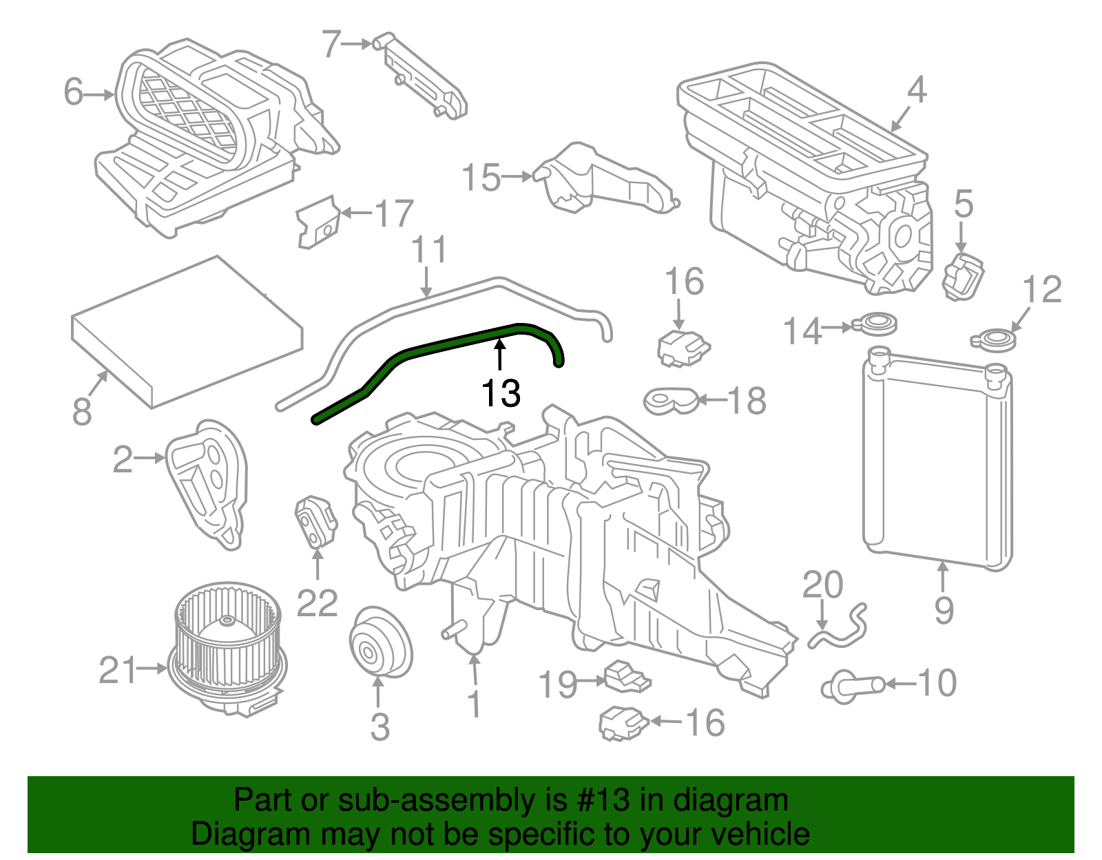 KH-538 Motorcraft Heater Hose New for Ford Flex Lincoln MKT 2010-2012 KH-538 Motorcraft Heater Hose New for Ford Flex Lincoln MKT 2010-2012