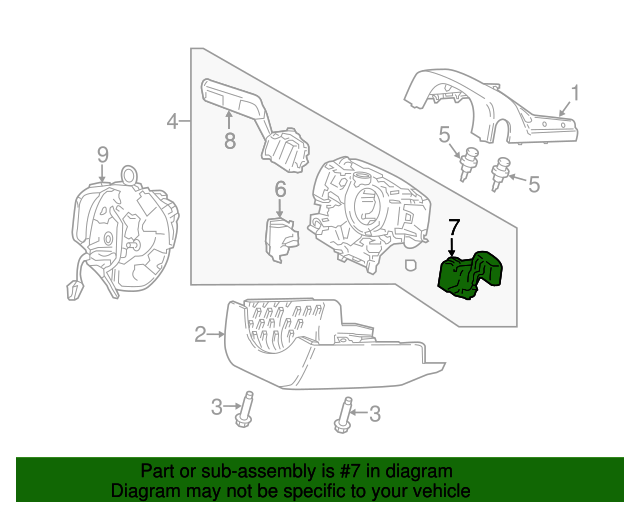 Ford G3GZ17A553AB Switch Assembly 20172020 Ford OEM Ford Part