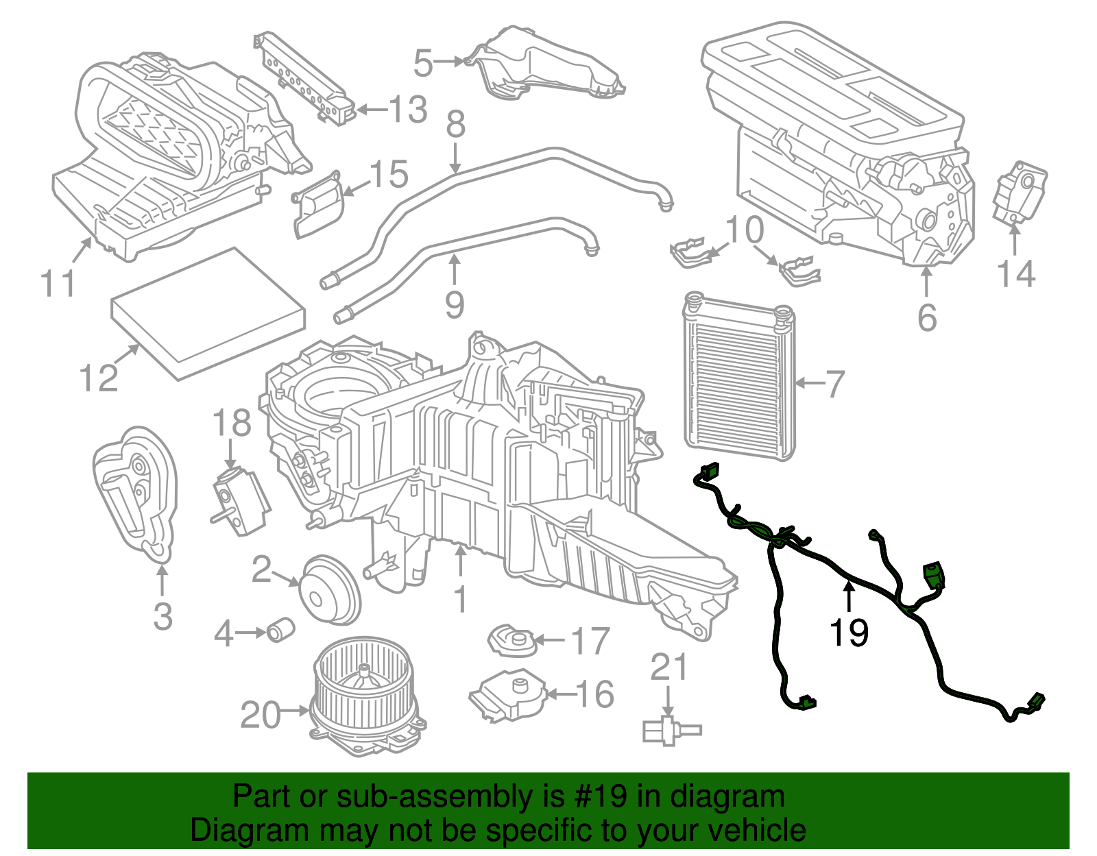 Wire Harness - Ford (GL3Z-19949-B)