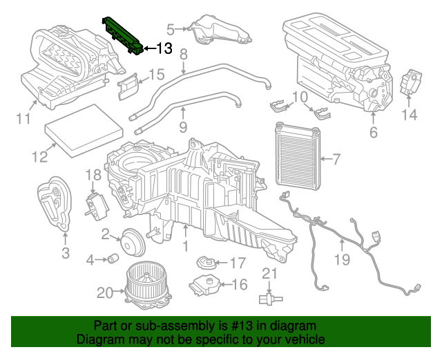 20152021 Ford OEM Cabin Air Filter Cover FL3Z19D672B OEM Ford Parts