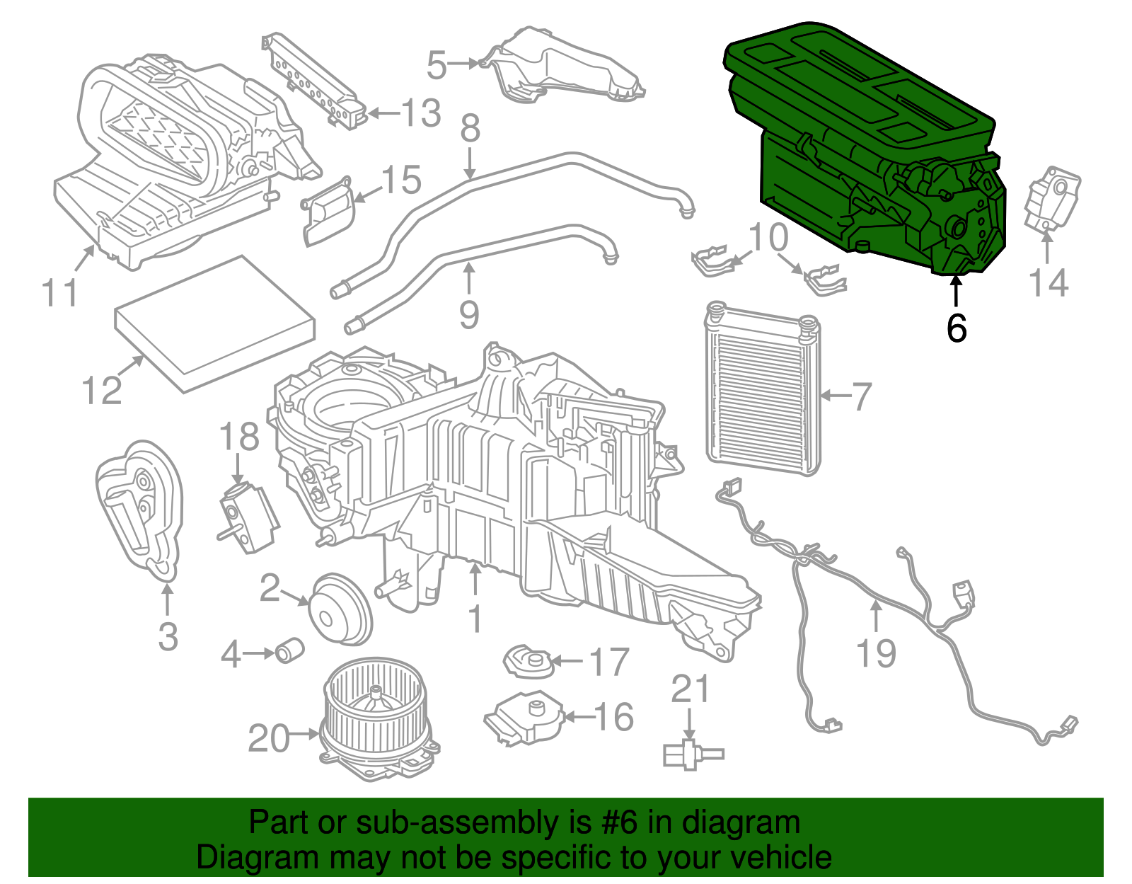 HVAC Air Inlet Housing - Ford (GL3Z-18471-B)