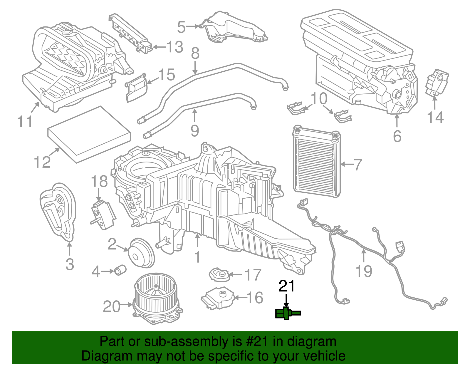 Motorcraft™ A/C Evaporator Temperature Sensor - Ford (YH-2872)