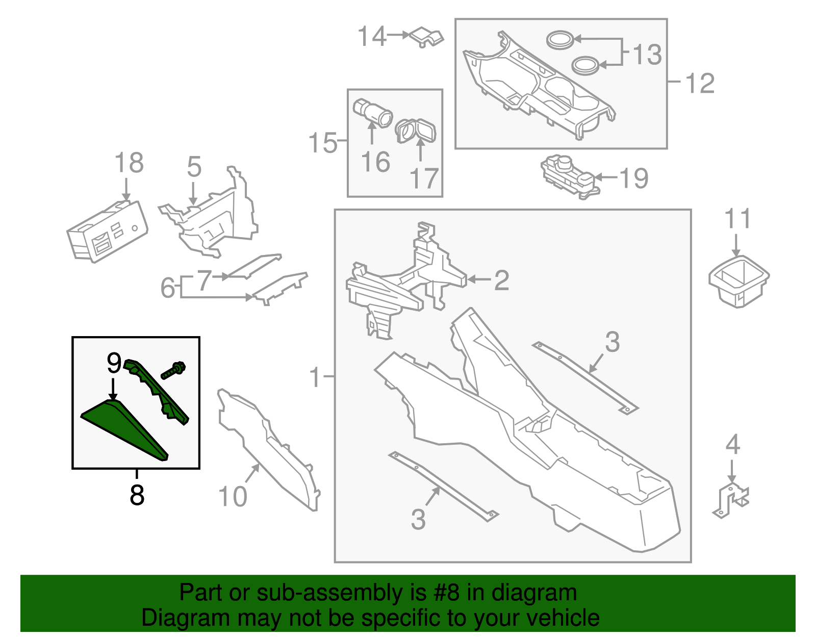 Trim Assembly - Scion (55436-WB003)