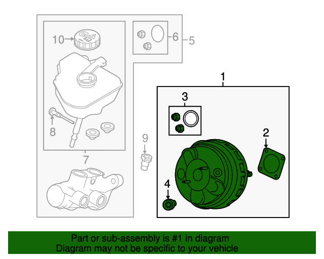 20192020 Land Rover Range Rover Velar Brake Booster LR116917