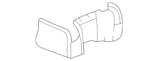 Medium Dark Cashmere Rear Seat Hinge Finish Cover - GM (89039353)