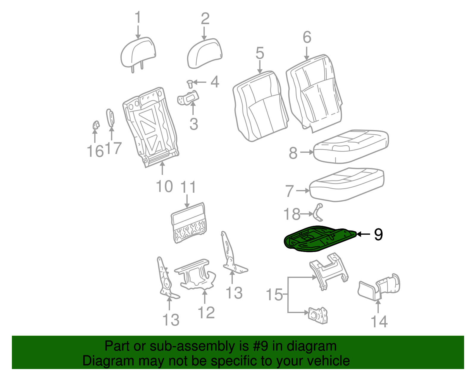 Cushion Frame - GM (88937899)