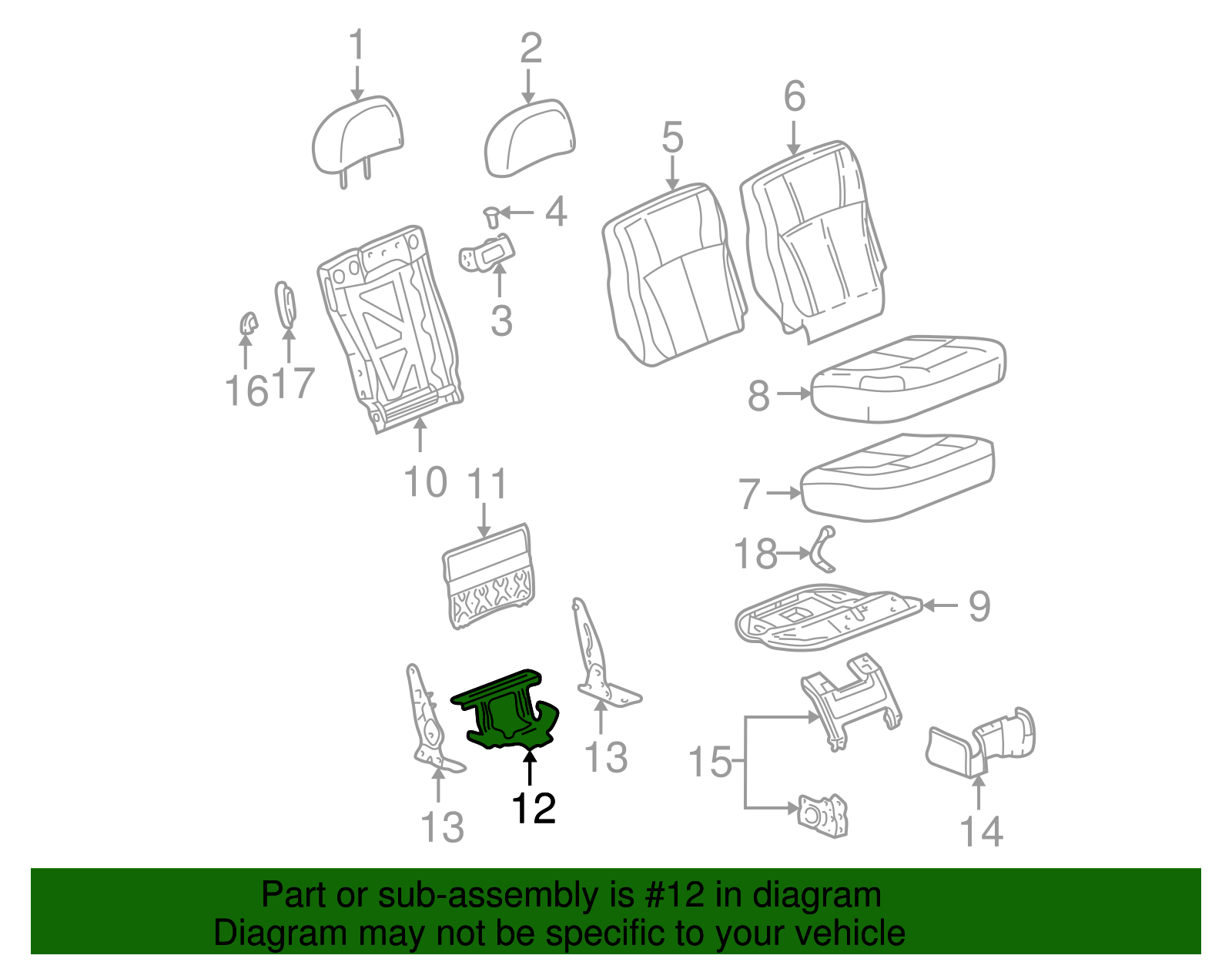 Mount Bracket - GM (88981220)