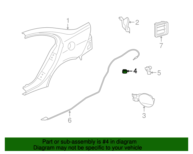 19912017 Mitsubishi Fuel Door Clip MR970563