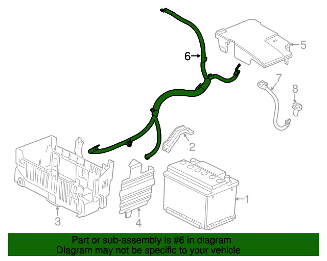 20122017 Buick Verano Battery Positive and Negative Cable 95437092 GM