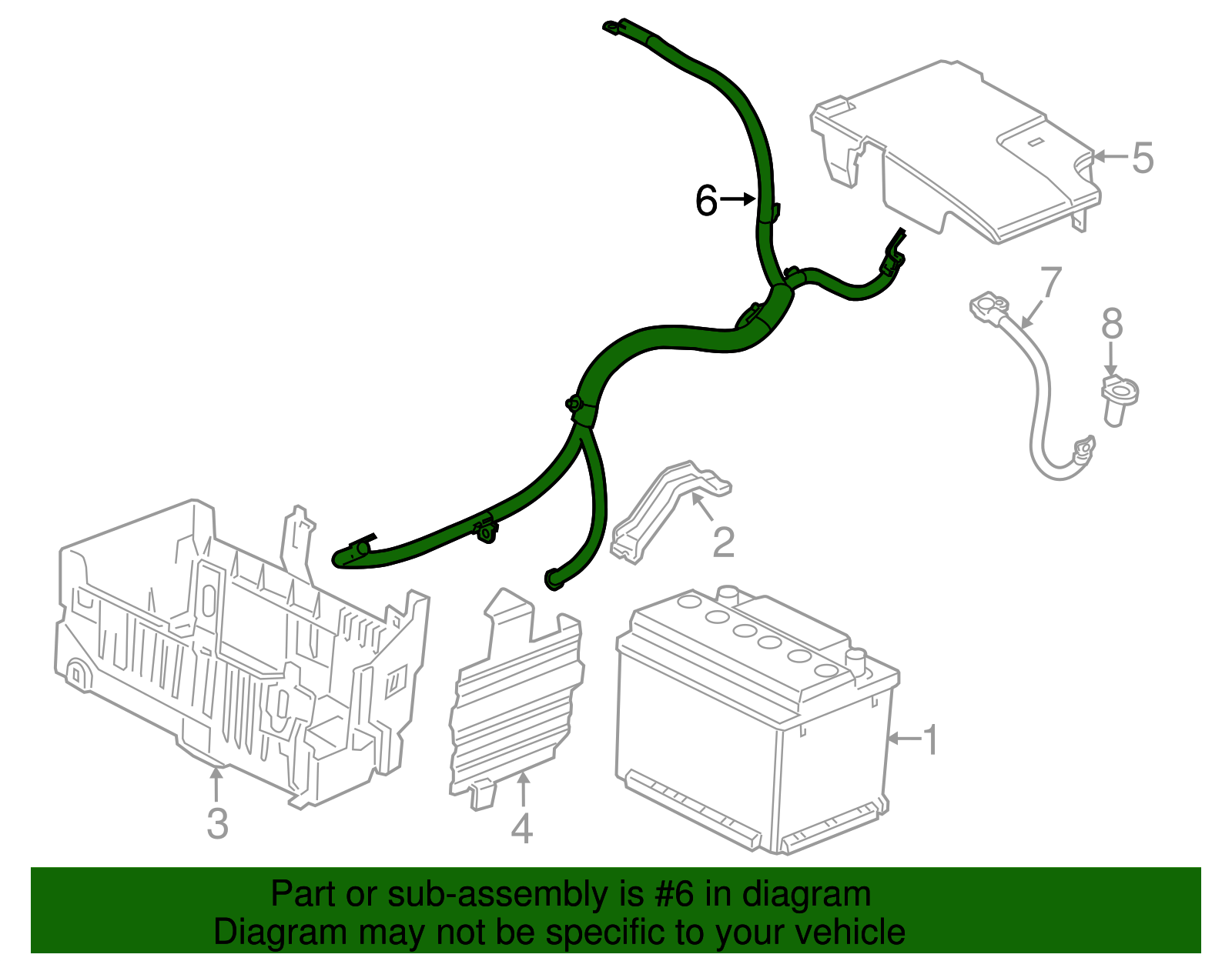 Battery Positive and Negative Cable - GM (95437092)