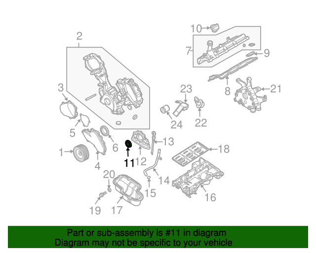 19842010 Nissan Sr20det Rear Main Seal 12279AD205 Nissan Parts Store
