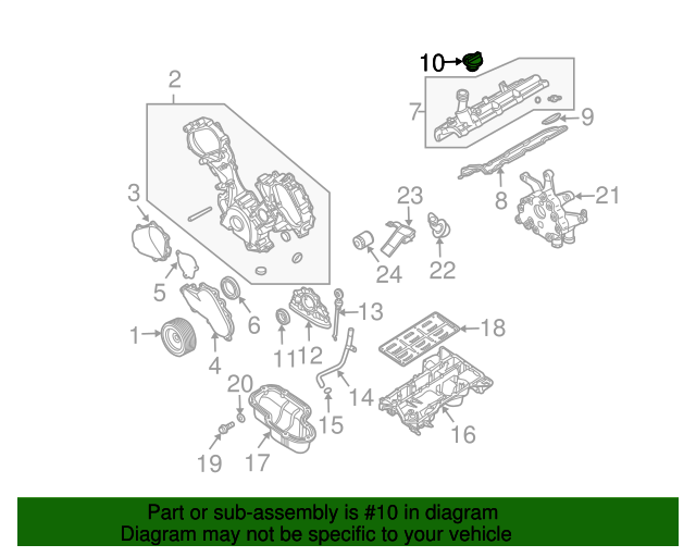 thumbnail image 2 of Vorally Aluminum Engine Valve Cover With Gasket Bolts Compatible With 2007-2012 Mini 2 of 12