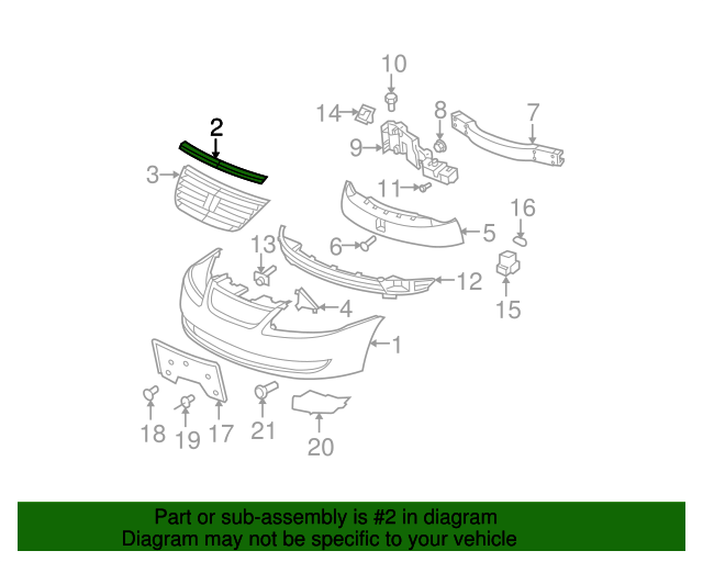 22729178 GM Bumper Trim GM Parts Store