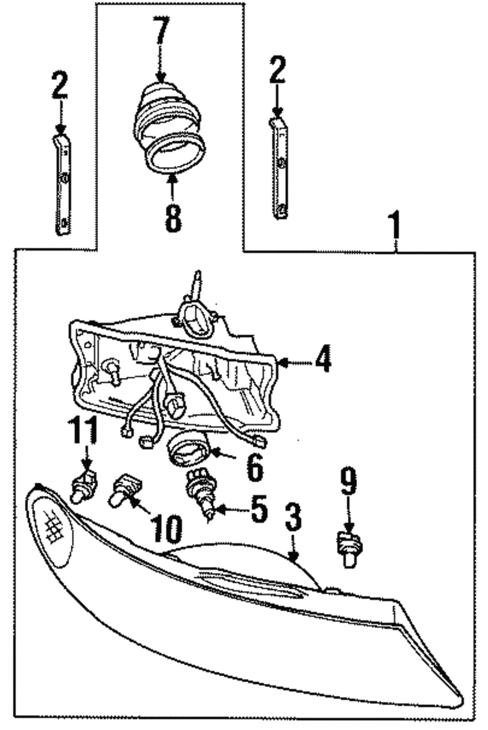 Composite Headlamp - Ford (YF3Z-13008-BB)