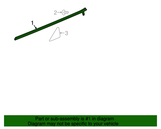 20162021 Chevrolet Camaro Passenger Side Front Door Window Belt