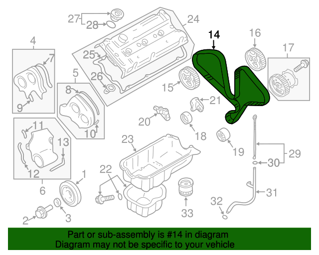 2431239800 Timing Belt 20022006 Kia Kia.Parts Store