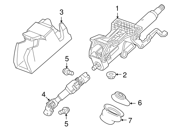 GM Genuine Parts 20835059 Steering Column GM Genuine Parts 20835059 Steering Column