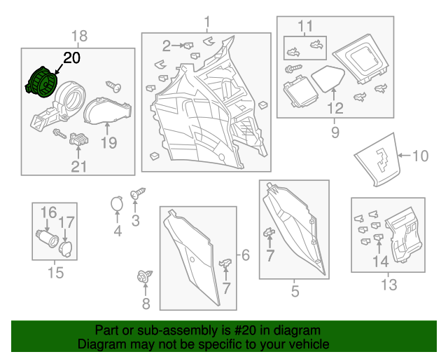 20082015 Mazda 5 Blower Motor CE4961P80