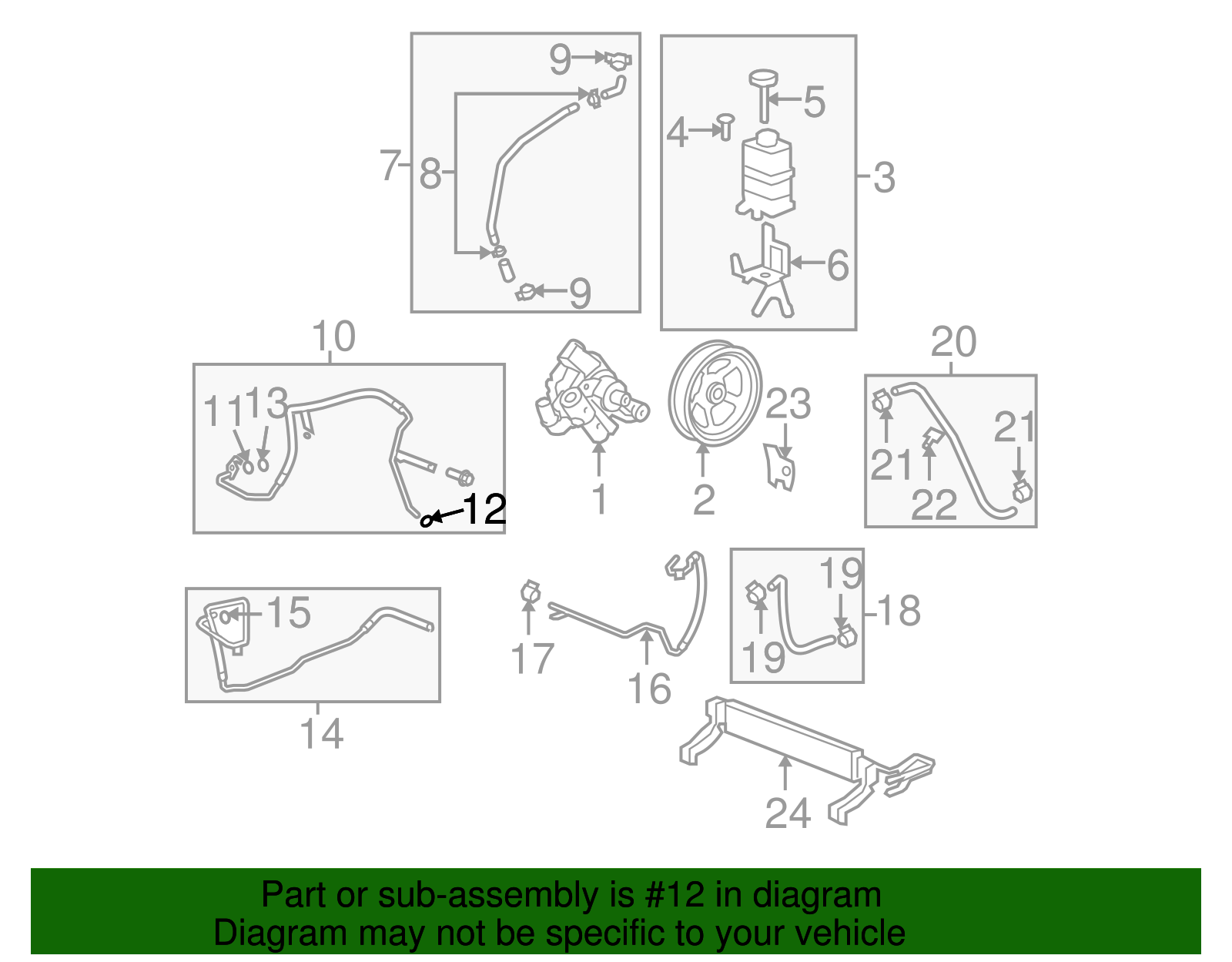 2007-2017 GM Power Steering Seal 15869849 GM | GMPartsDirect.com