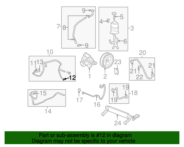 20072017 GM Power Steering Seal 15869849 GM