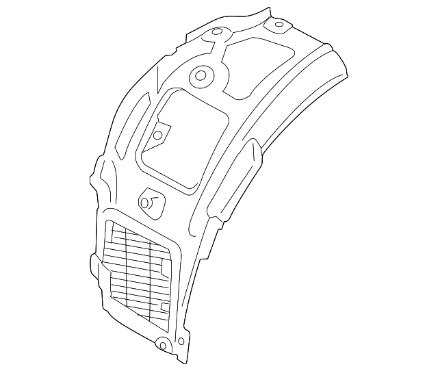 Genuine BMW 51717374735 Fender Liner FREE Shipping on Most