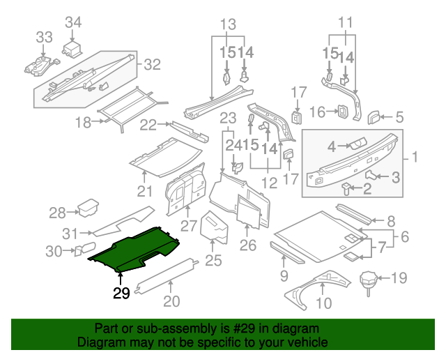 Pkg Tray Trim 3D5-863-413-DA-3D5
