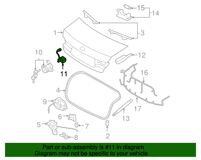 HYUNDAI Genuine 95761-3K000 Burglar Alarm Switch Assembly